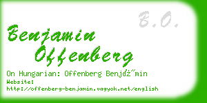 benjamin offenberg business card